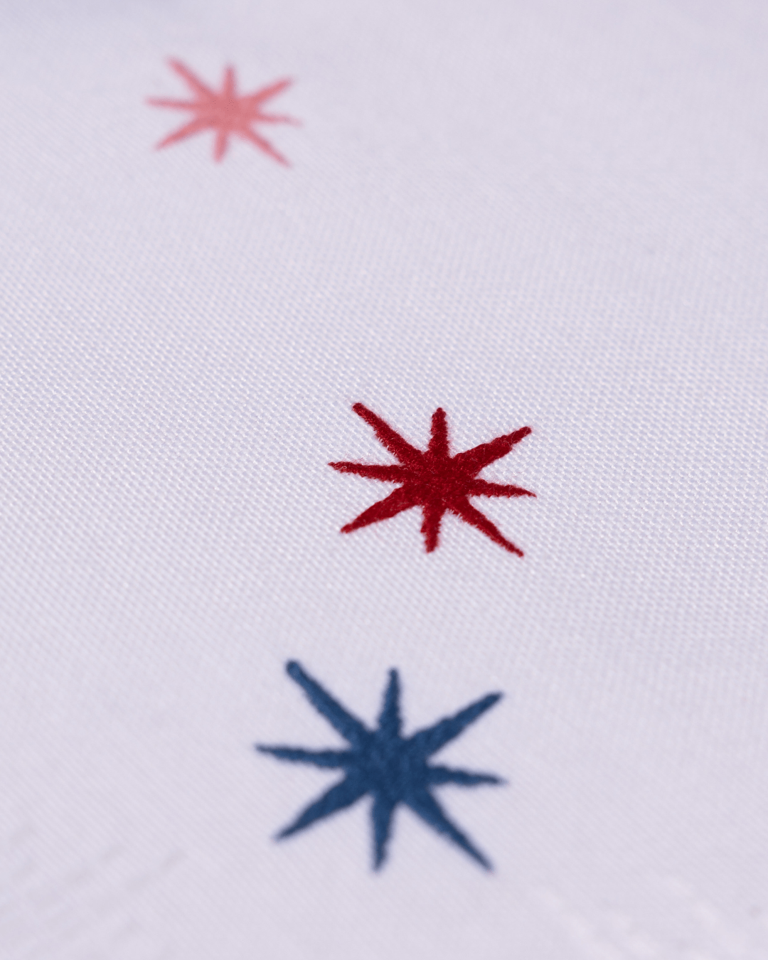Henriette - Luxury Linens Placemats Starlight White with Multicolour Placemats (set of 4)