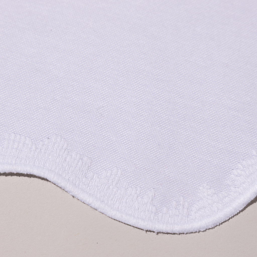 Round Clover White on White Placemats (set of 4)