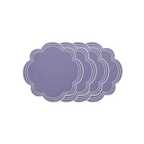 Daisy Purple Blue with White Placemat (set of 4)