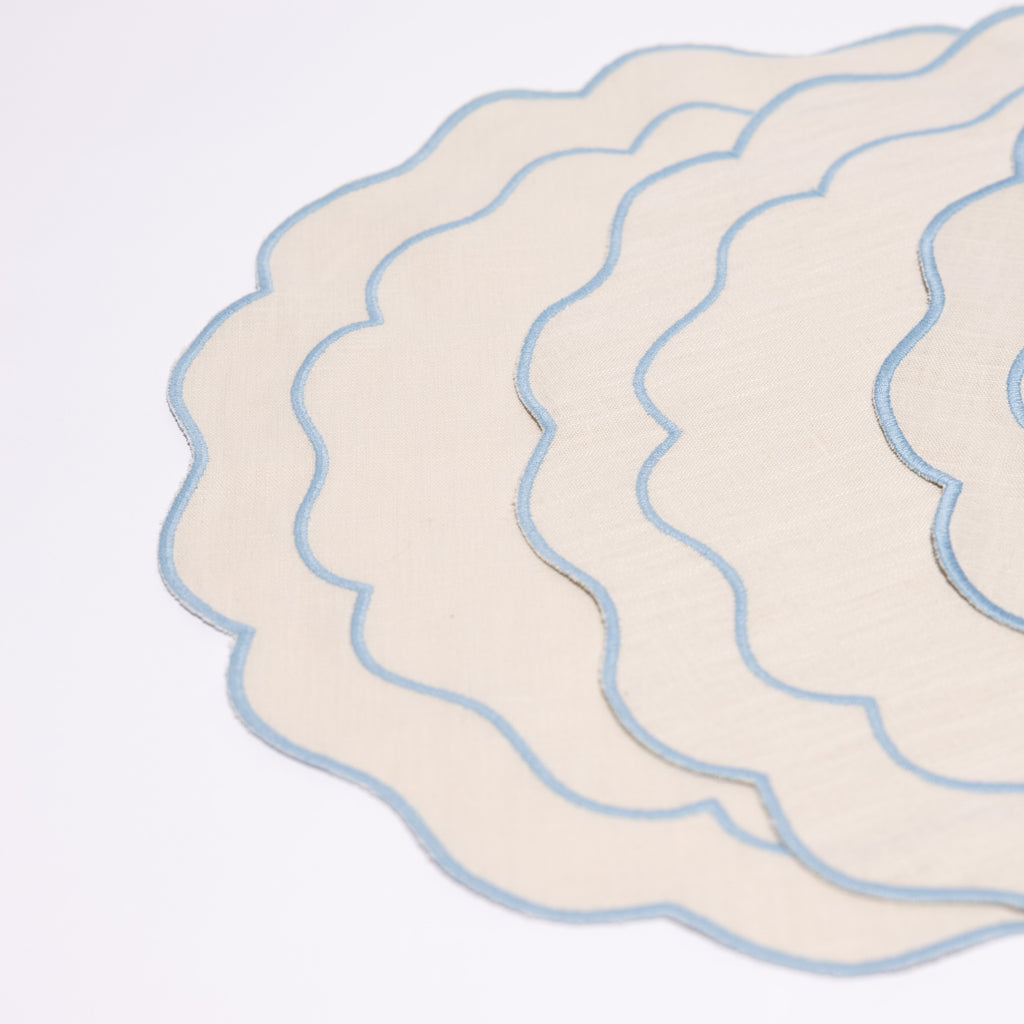 Seafolly Beige with Bluew Placemat (set of 4)