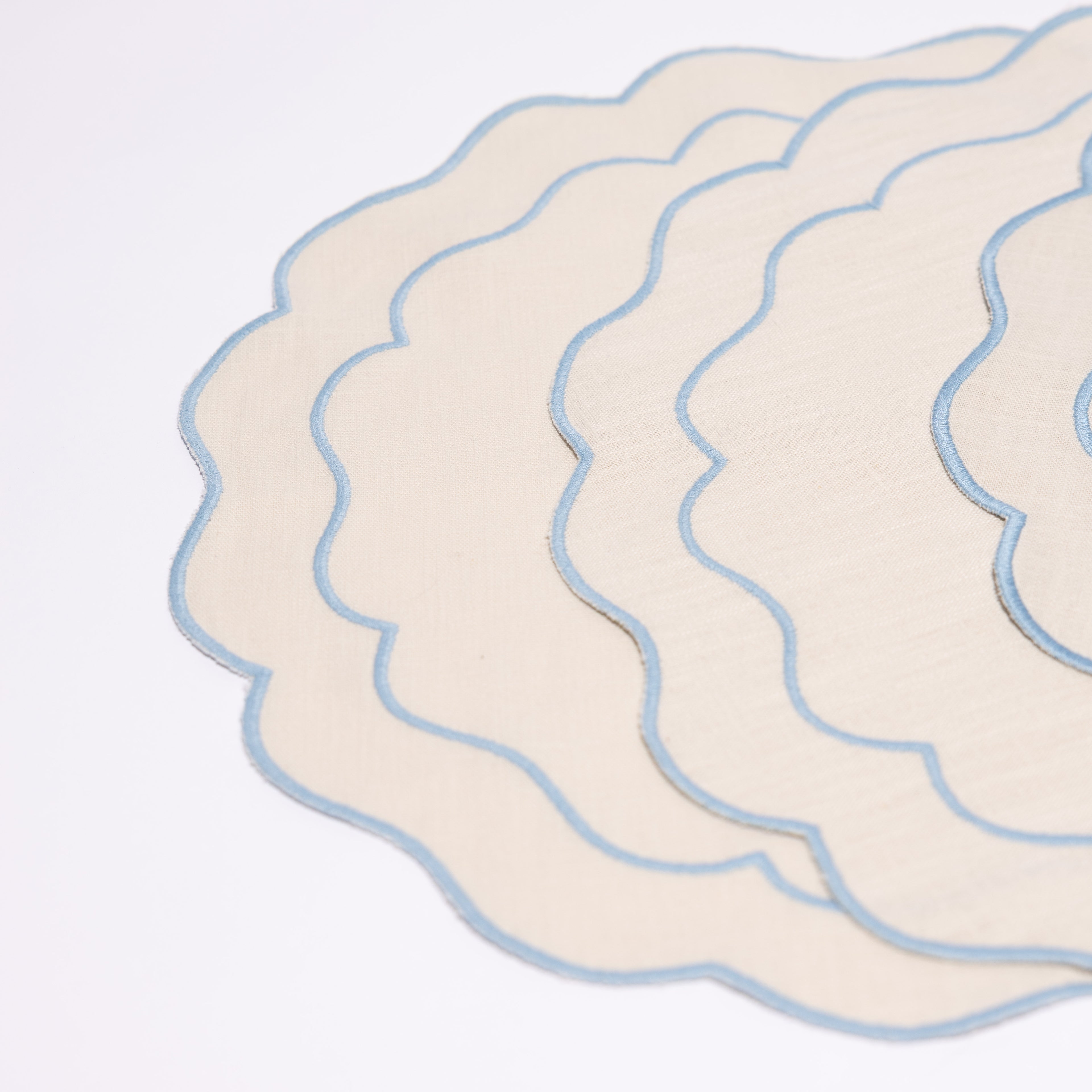 Seafolly Beige with Bluew Placemat (set of 4)