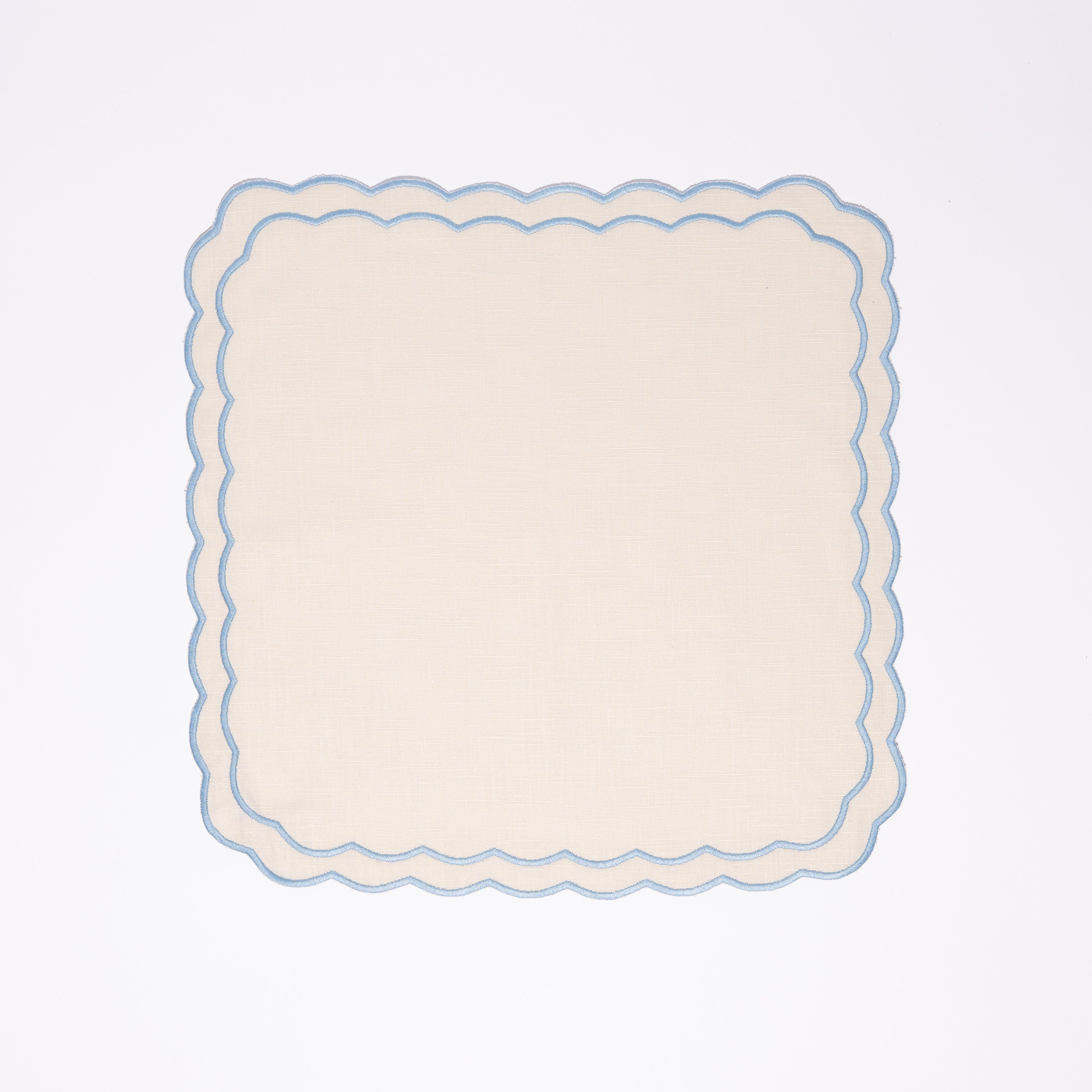 Marigold Blue with white Napkins (set of 4)