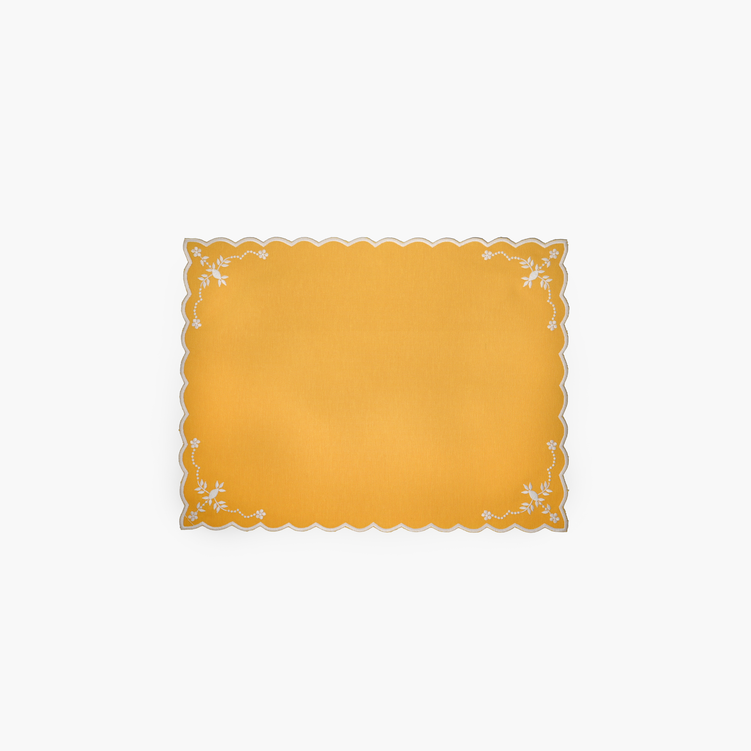 Floral Turkish Yellow with White Placemats (set of 4)