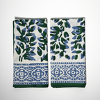Olivia Indigo/ Green Napkins (set of 4)