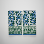 Oliva Sea Green/ Blue Napkins (set of 4)