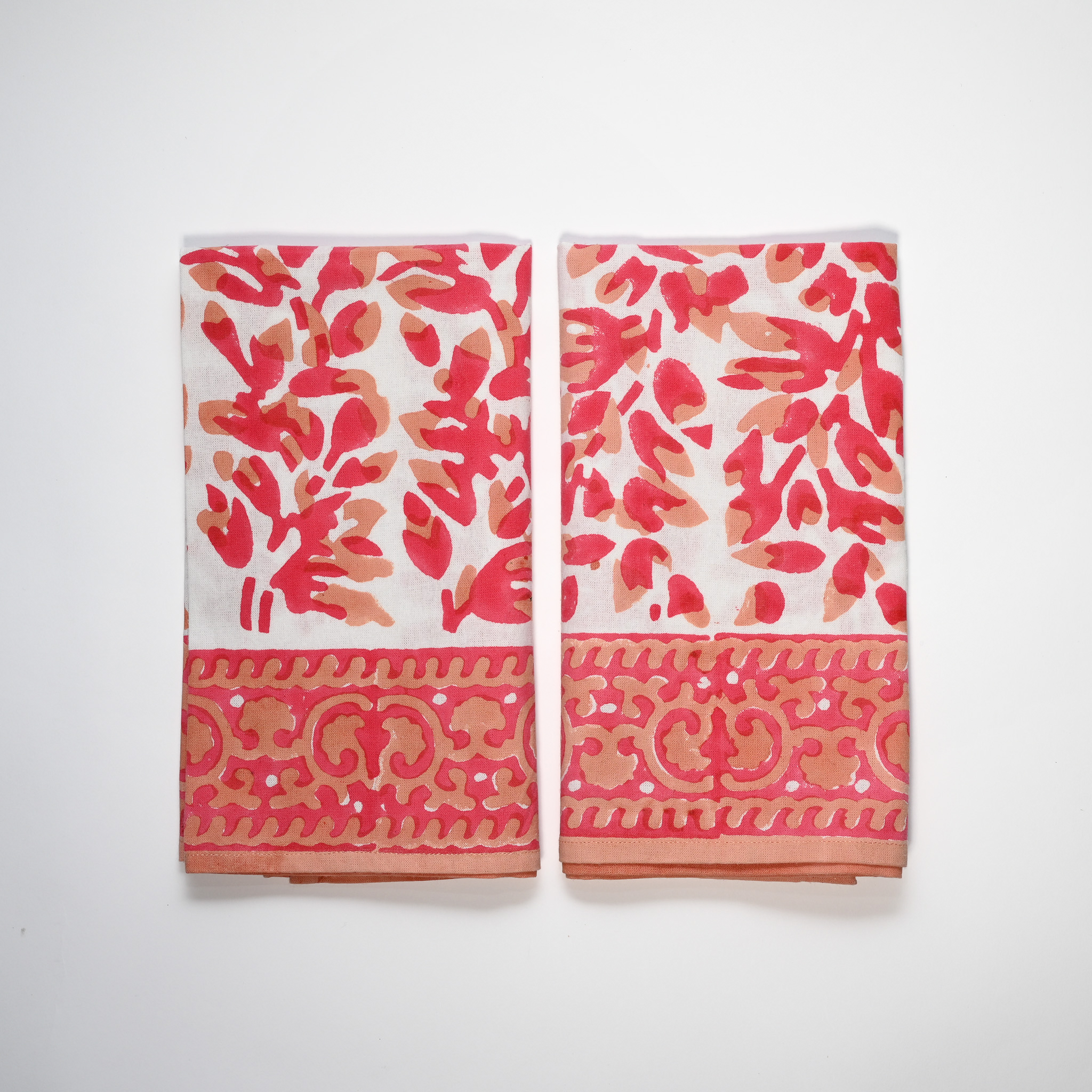 Oliva Peach/ Pink Napkins (set of 4)