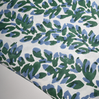 Olivia Indigo/ Green Tablecloth