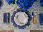 Daisy Purple Blue with White Placemat (set of 4)