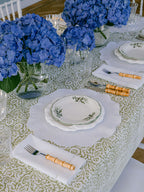 Round Clover White on White Placemats (set of 4)