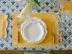 Floral Turkish Yellow with White Placemats (set of 4)