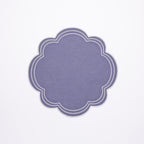 Add Henriette - Luxury Linens Daisy Placemat in Purple Blue (set of 4)