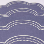 Add Henriette - Luxury Linens Daisy Placemat in Purple Blue (set of 4)