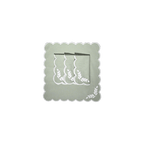 Henriette - Luxury Linens Floral Dusty Green with White Napkins (set of 4)