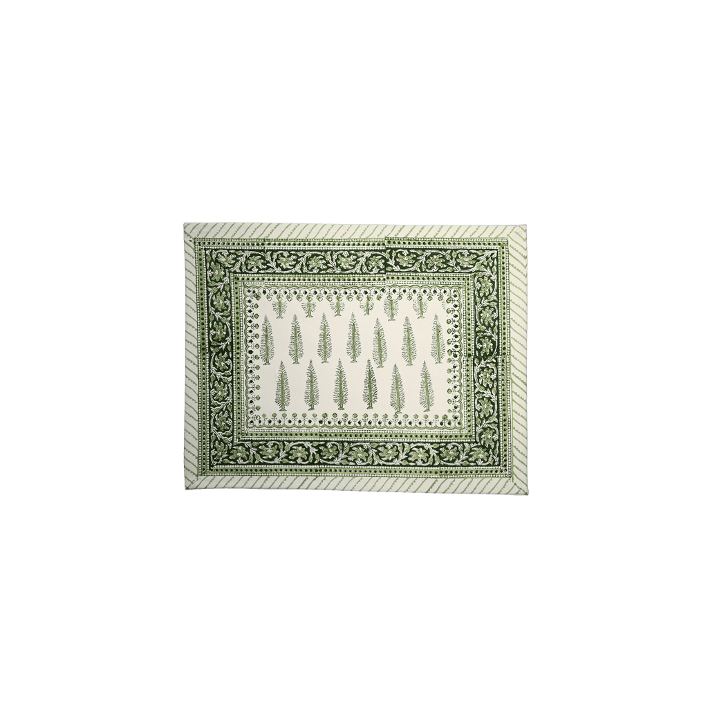 Henriette - Luxury Linens Green Sypress Placemats (set of 4)
