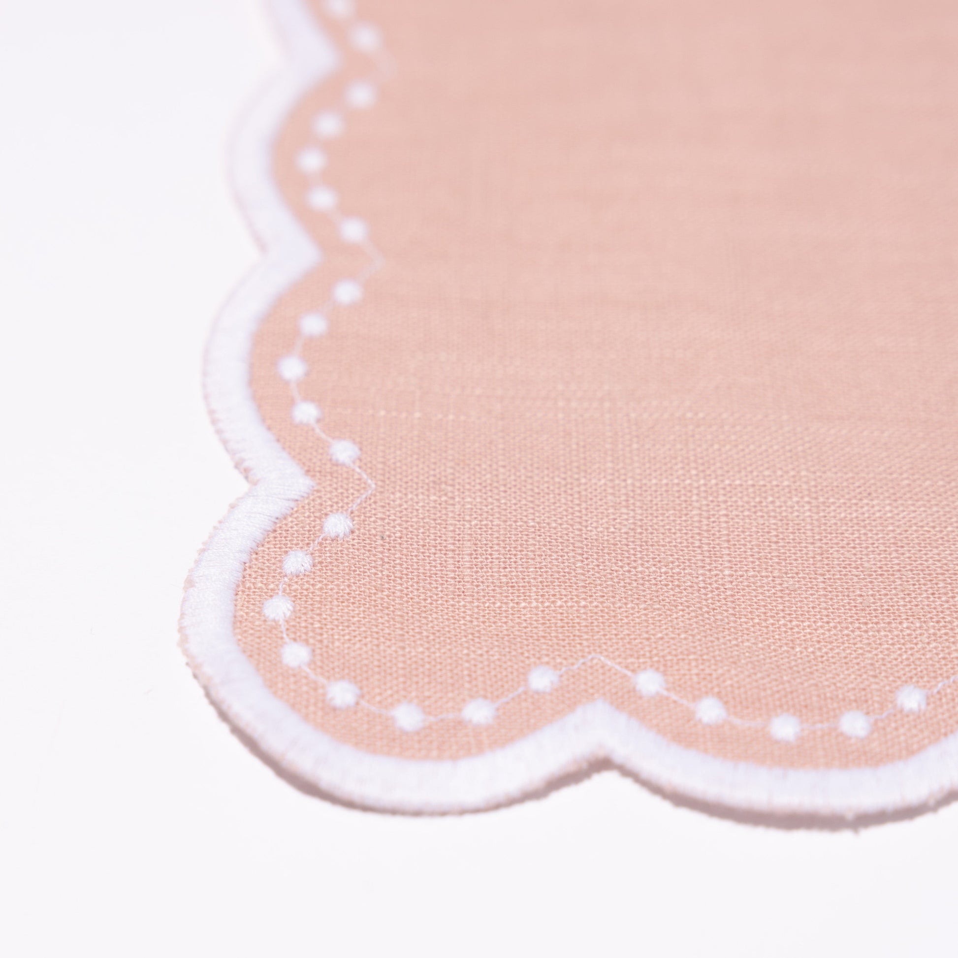 Henriette - Luxury Linens Napkins Bluebell Dusty Pink Napkins (set of 4)