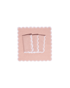 Henriette - Luxury Linens Napkins Bluebell Dusty Pink Napkins (set of 4)
