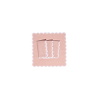 Henriette - Luxury Linens Napkins Bluebell Dusty Pink with White Napkins (set of 4)