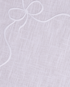 Henriette - Luxury Linens Napkins Bow Classic Napkins White/White (set of 4)