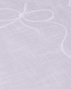 Henriette - Luxury Linens Napkins Bow Classic Napkins White/White (set of 4)