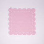 Henriette - Luxury Linens Napkins Daisy Napkins in Baby Pink (set of 4)