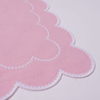 Henriette - Luxury Linens Napkins Daisy Napkins in Baby Pink (set of 4)
