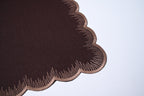 Henriette - Luxury Linens Napkins Flamestitch Chestnut  Napkins (set of 4)