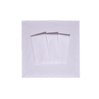 Henriette - Luxury Linens Napkins Flamestitch White with White Napkins (set of 4)