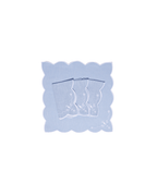 Henriette - Luxury Linens Napkins Floral Napkin in Pale Blue (set of 4)