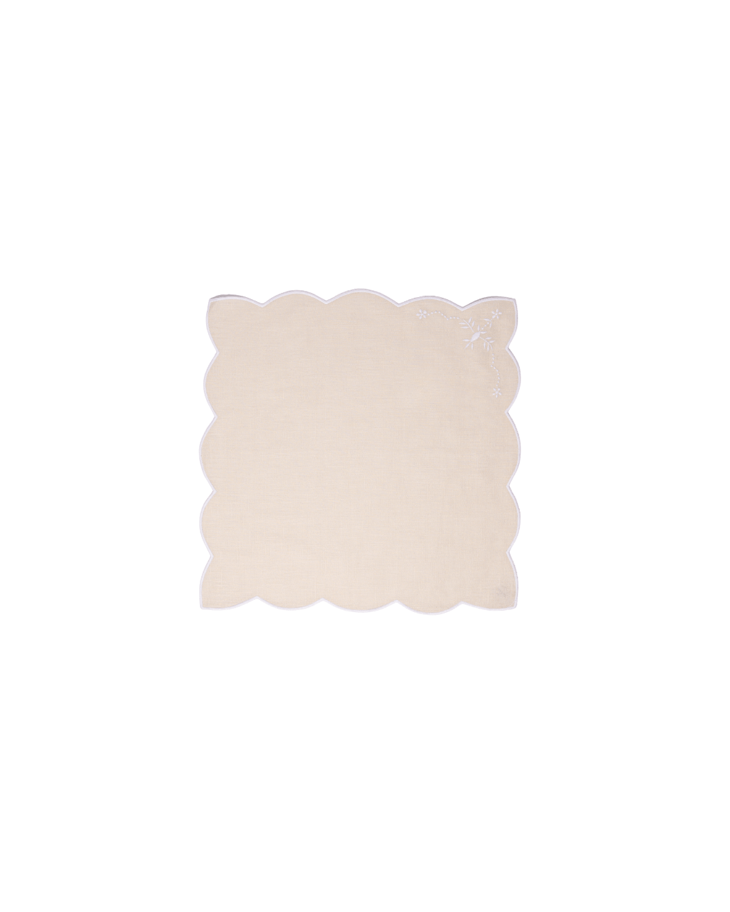 Henriette - Luxury Linens Napkins Floral Napkins in Sand