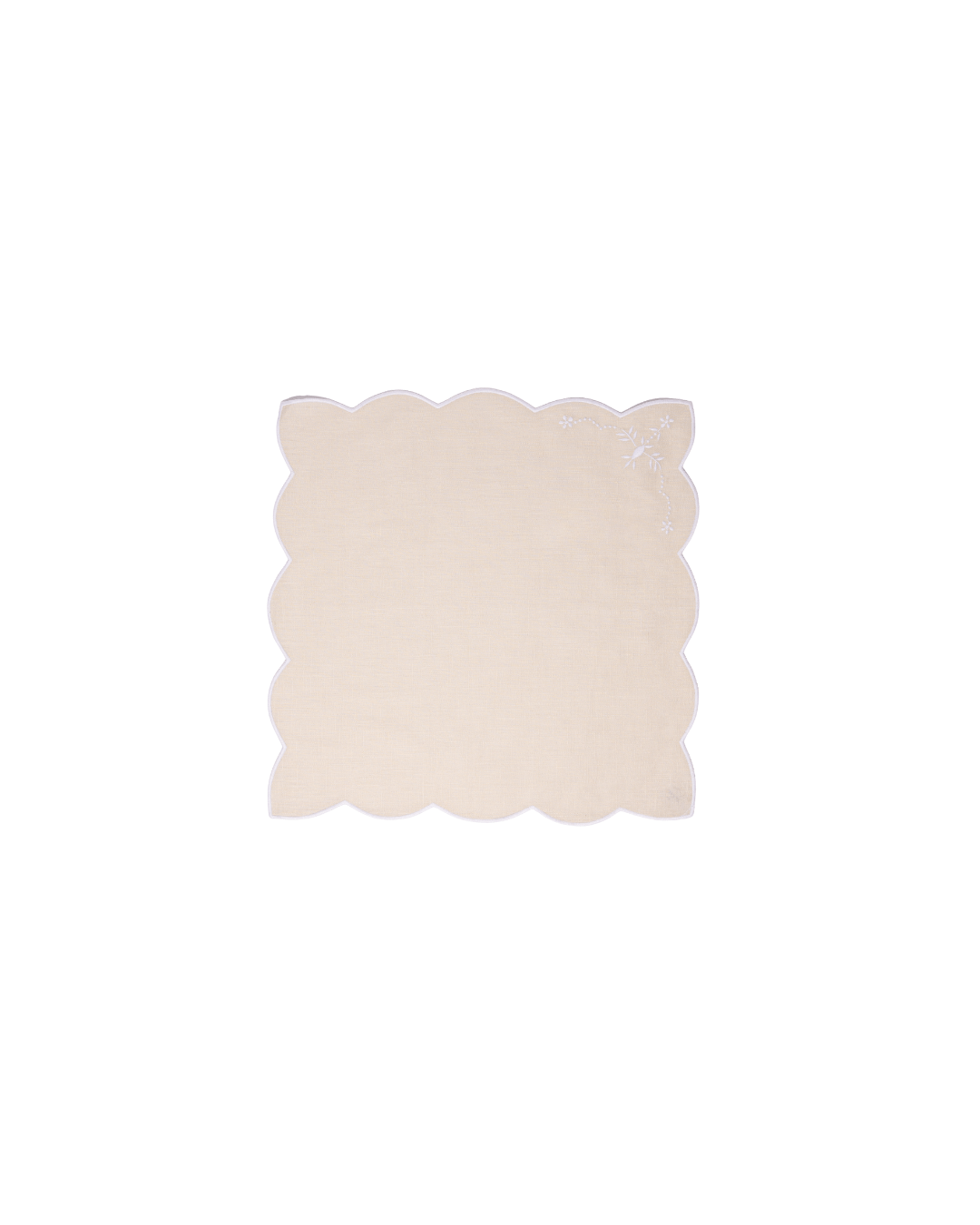 Henriette - Luxury Linens Napkins Floral Napkins in Sand