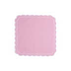 Henriette - Luxury Linens Napkins Marigold Baby Pink with White Napkins (set of 4)