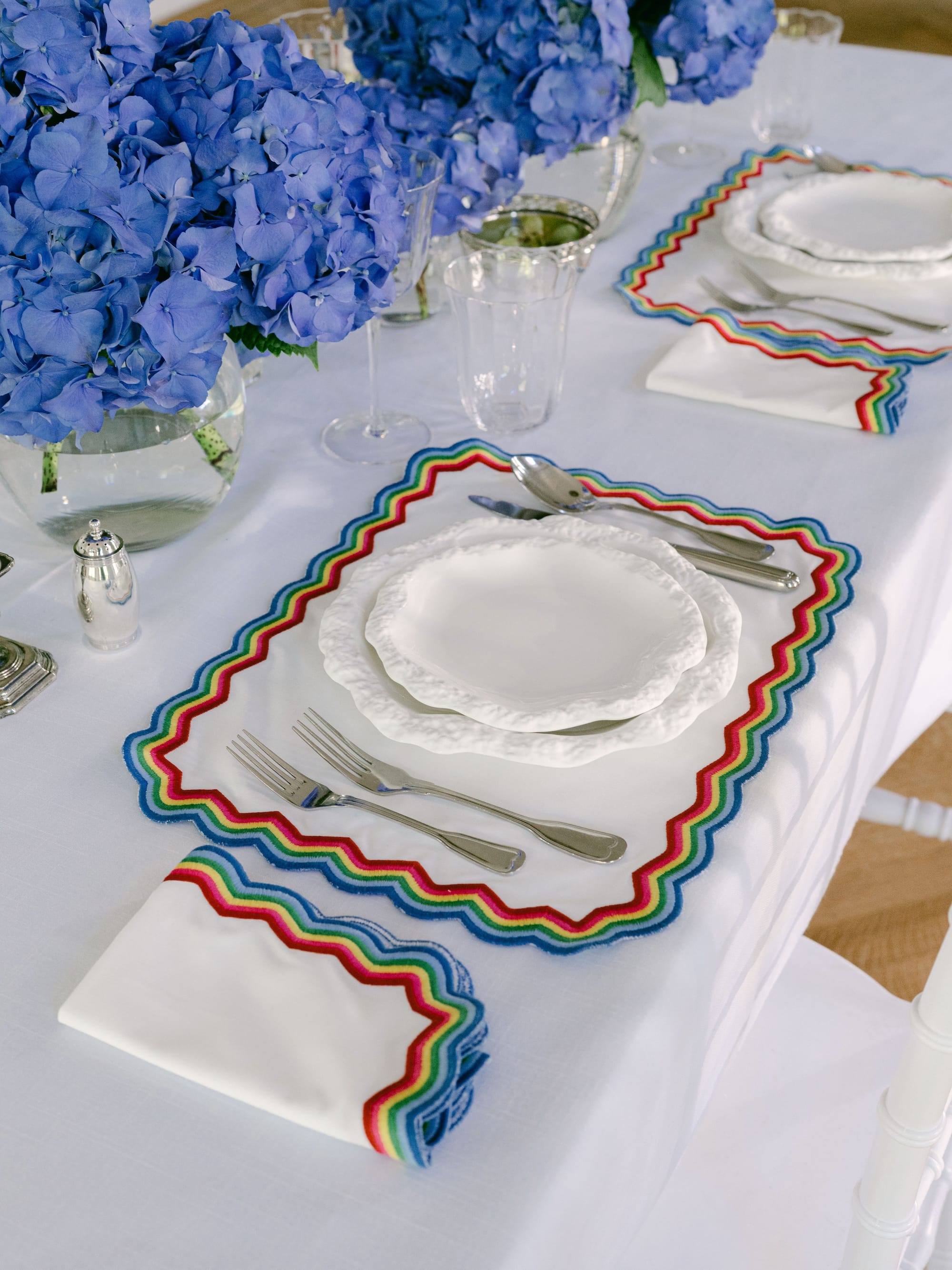 Henriette - Luxury Linens Napkins Marigold MultiColour Napkins (set of 4)