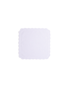 Henriette - Luxury Linens Napkins Marigold Napkins in White/White (set of 4)