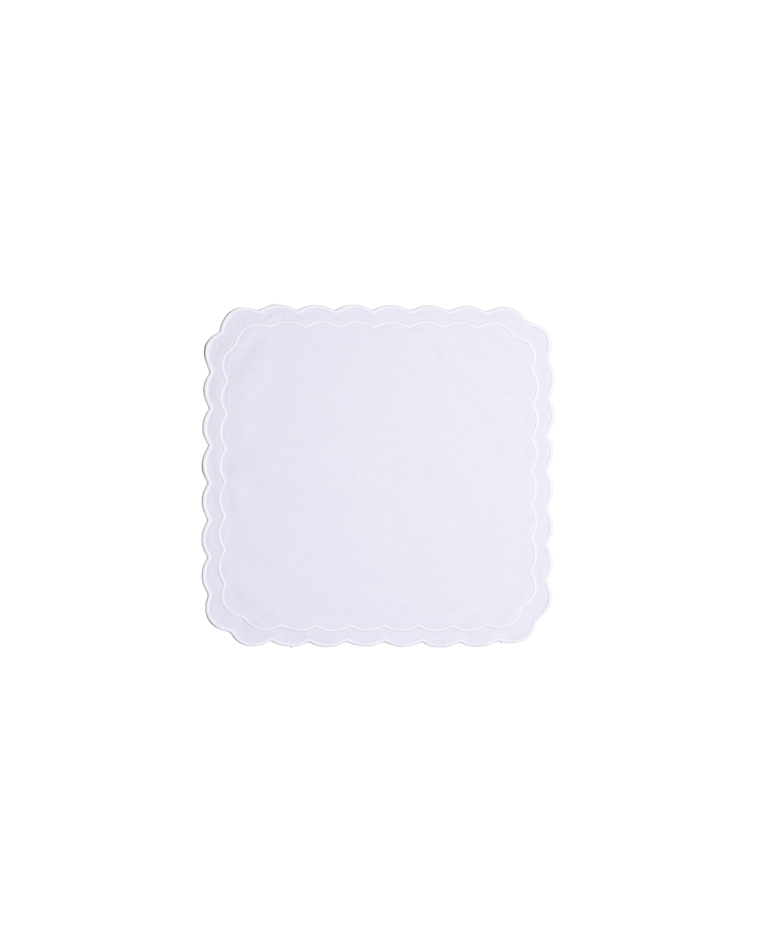 Henriette - Luxury Linens Napkins Marigold Napkins in White/White (set of 4)