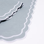 Henriette - Luxury Linens Napkins Marigold Stone Blue Napkins (set of 4)