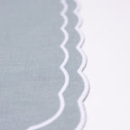 Henriette - Luxury Linens Napkins Marigold Stone Blue Napkins (set of 4)