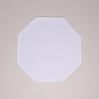 Henriette - Luxury Linens Octagon White with White Placemats (set of 4)