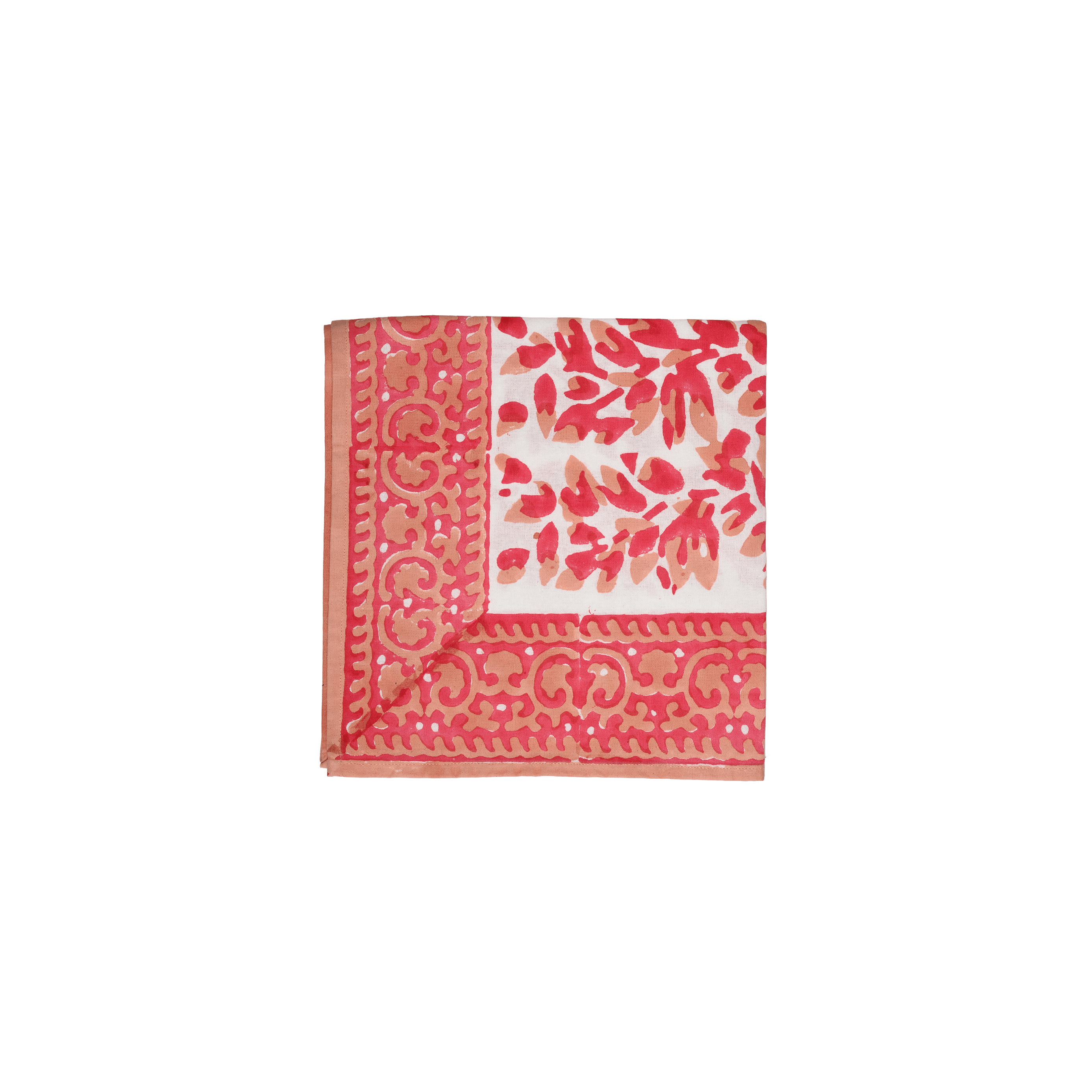 Henriette - Luxury Linens Oliva Peach/ Pink Napkins (set of 4)
