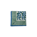 Henriette - Luxury Linens Oliva Sea Green/ Blue Napkins (set of 4)