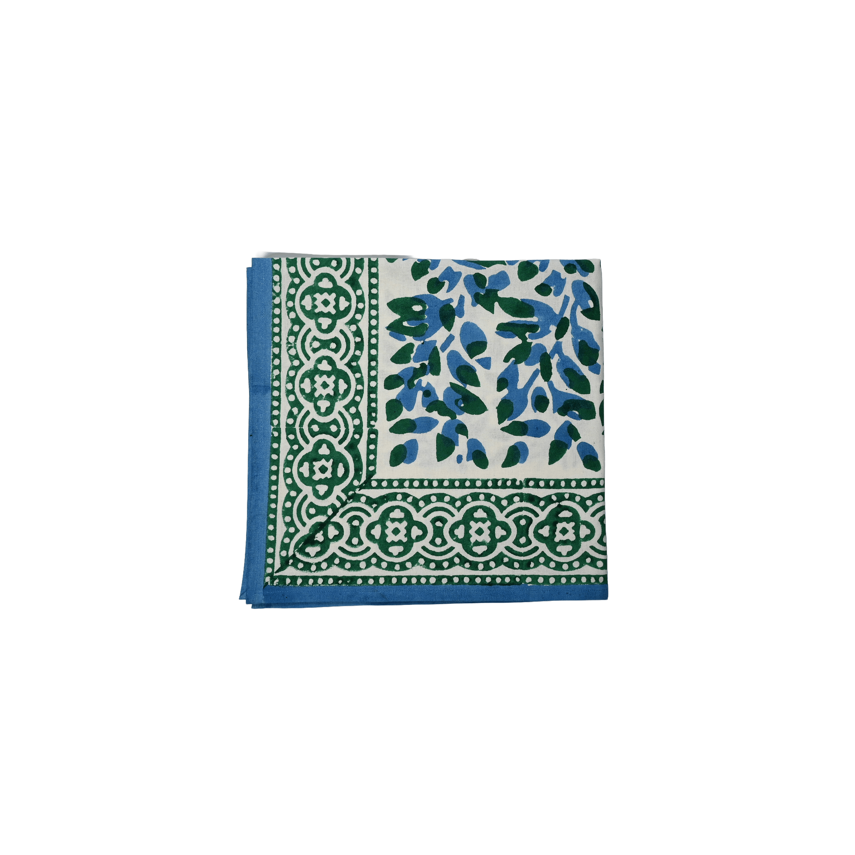 Henriette - Luxury Linens Oliva Sea Green/ Blue Napkins (set of 4)