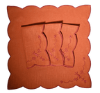 Henriette - Luxury Linens Orange Floral Napkins (set of 4)