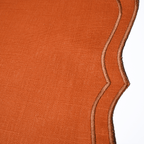 Henriette - Luxury Linens Placemats Aurelia Dusty Orange with Amber Placemats (set of 4)