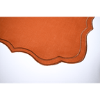 Henriette - Luxury Linens Placemats Aurelia Dusty Orange with Amber Placemats (set of 4)