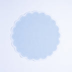 Henriette - Luxury Linens Placemats Bluebell Oval Pale Blue Placemats (set of 4)