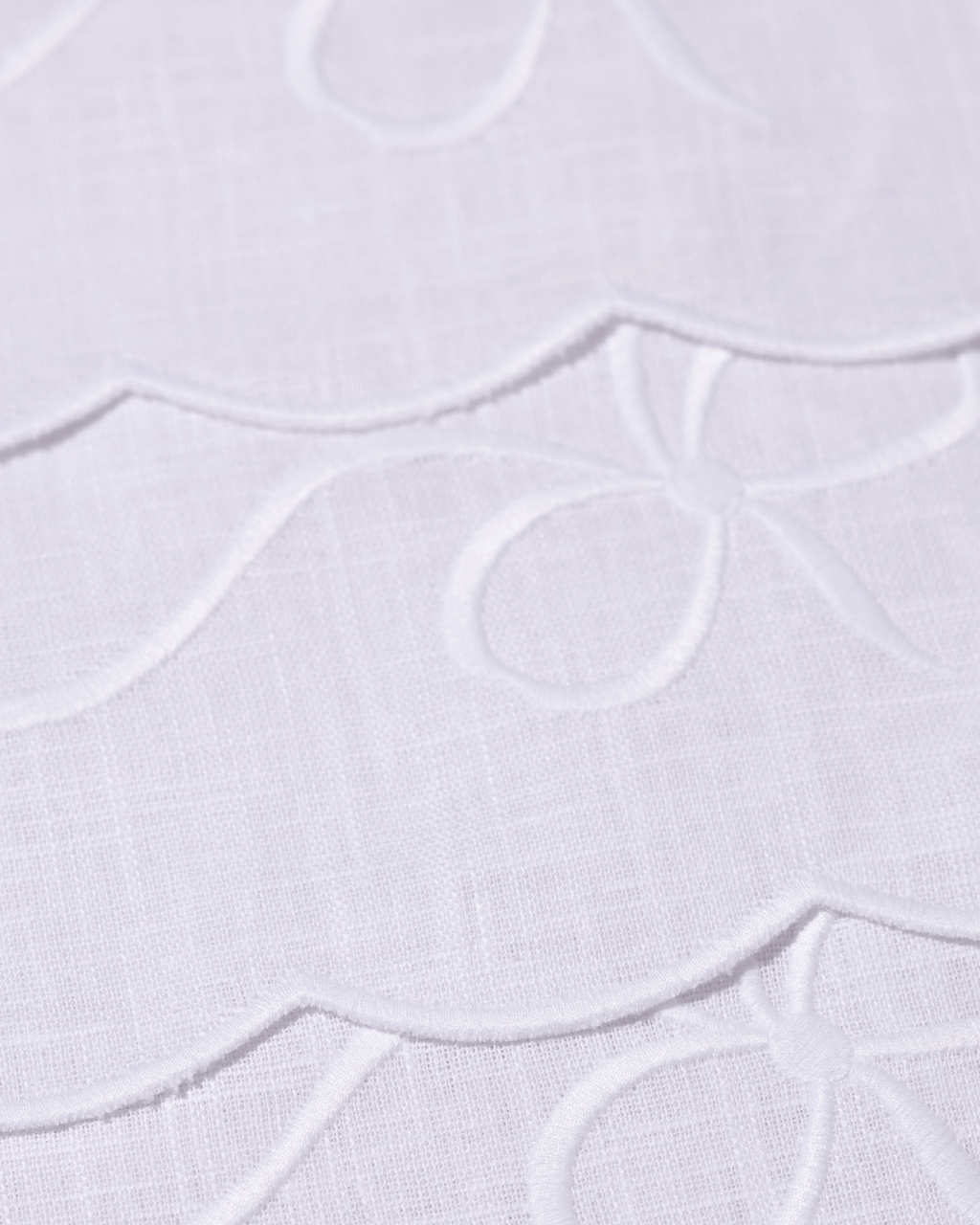 Henriette - Luxury Linens Placemats Bow Classic Placemat White/White (set of 4)
