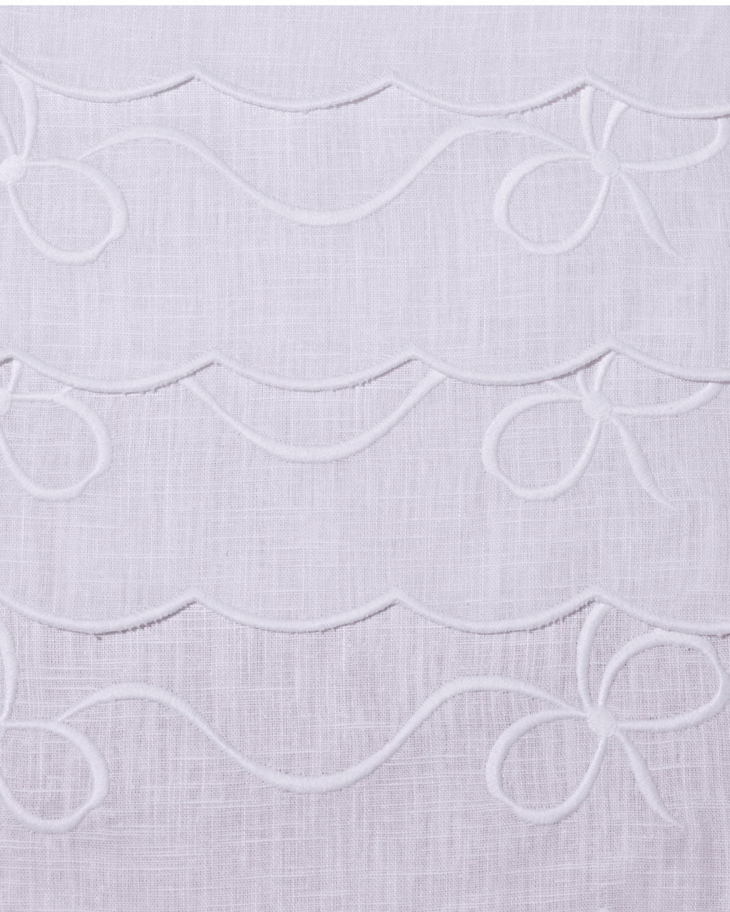 Henriette - Luxury Linens Placemats Bow Classic Placemat White/White (set of 4)
