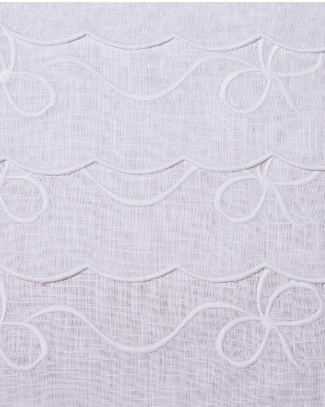 Henriette - Luxury Linens Placemats Bow Classic Placemat White/White (set of 4)