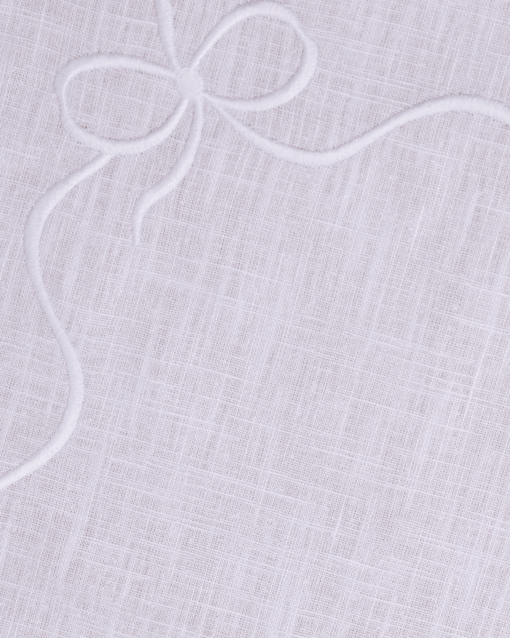 Henriette - Luxury Linens Placemats Bow Classic Placemat White/White (set of 4)