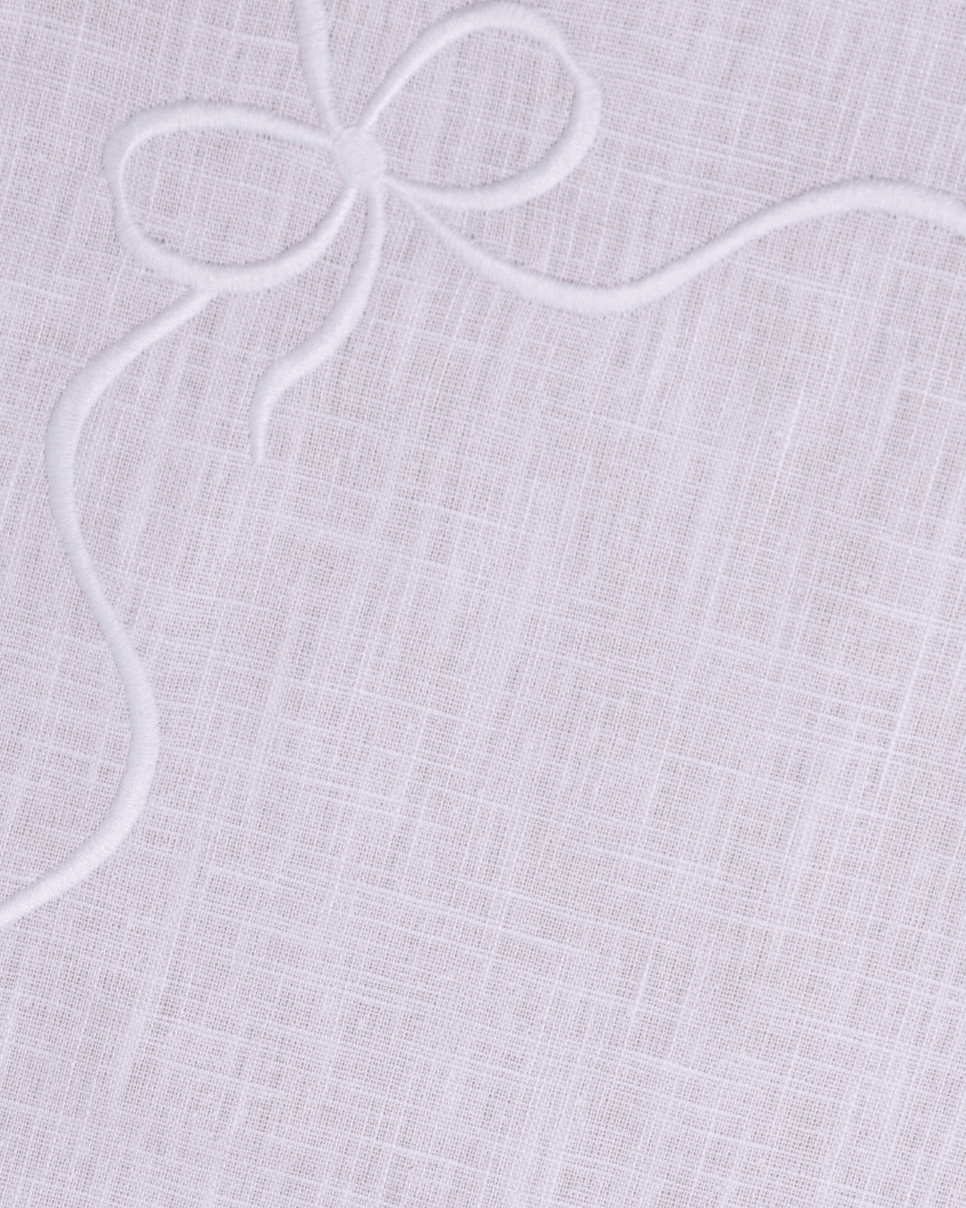 Henriette - Luxury Linens Placemats Bow Classic Placemat White/White (set of 4)