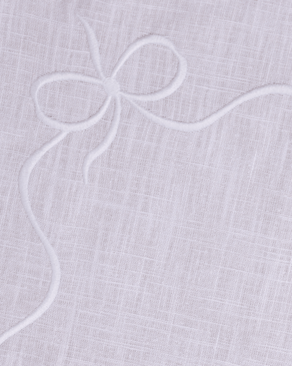 Henriette - Luxury Linens Placemats Bow Classic Placemat White/White (set of 4)